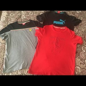 3 puma t-shirts